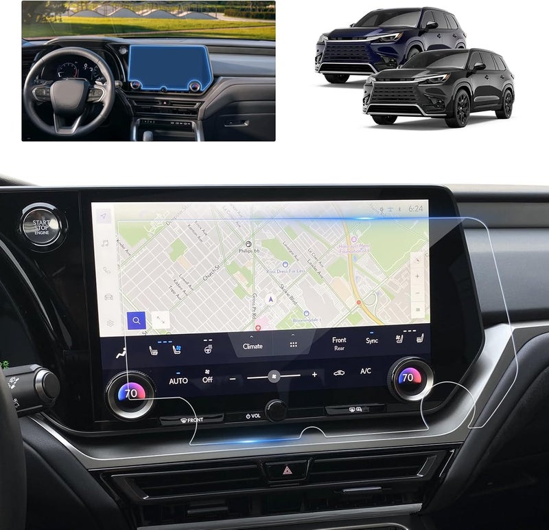 BSTW for 2025 Lexus TX Screen Protector for 2024-2026 Lexus TX 350/500h Hybrid F-Sport/500h+ PHEV 14-in Display for 2026 Lexus TX Accessories Anti-Scratch Tempered Glass Protective Film (TX 14-In HD) - Image 2